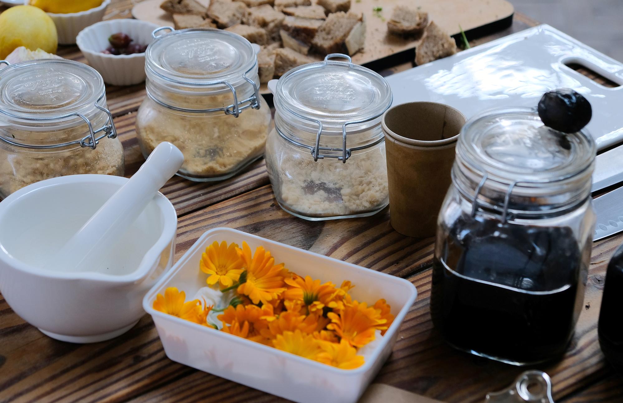 stack of ready-to-eat meal jars